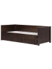 Beliani Tagesbett CAHORS in Braun - (W) 186 x (H) 72 x (L) 209 cm