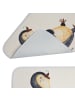 Mr. & Mrs. Panda Badematte Pinguin Lachen ohne Spruch in Weiß