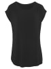 LASCANA Longshirt in beere, schwarz