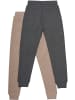 Minymo Kinder Trainingshose "Basic 36 Sweat Pant (2-Pack)" in Braun