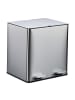 relaxdays Mülleimer in Silber - 2 x 15 Liter