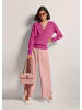 MADELEINE Kaschmirpullover mit V-Ausschnitt in magenta