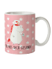 Mr. & Mrs. Panda Kindertasse Einhorn Krankenschwester mit Spruch in Rot Pastell