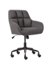 Beliani Bürostuhl PALMDALE in Grau/Schwarz - (W) 58 x (H) 84 x (L) 61 cm