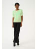 Kaffe Strickpullover KAlizza Regular fit in Feather Gray Mel./Green