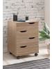 KADIMA DESIGN Rollcontainer Sonoma 40x60x40cm Schubladenschrank Büro Container,