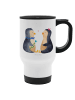 Mr. & Mrs. Panda To-Go-Becher Pinguin Pärchen ohne Spruch in Weiß