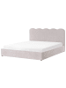 Beliani 2-tlg Doppelbett NANTERRE in Beige/Grau