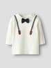 name it Langarmshirt festlich NBMRUFUS LS TOP in cloud dancer