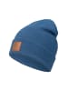 Occulto Winter Mütze Beanie Braun Label in Navy