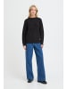 Oxmo Strickpullover OXEDNA ONECK in Schwarz