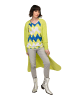 LAURASØN Sweatjacke in limonengrün