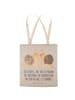 Mr. & Mrs. Panda Shopper Schnecken Liebe mit Spruch in Grau Pastell