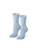 von Jungfeld Gemusterte Socken mit Blumen / Hellblau in mehrfarbig