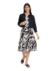 BETTY & CO Volantkleid mit Print in Nature-Black