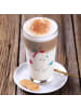 Mr. & Mrs. Panda Latte Macchiato Glas Einhorn Mitteilung ohne Sp... in Transparent