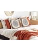 Beliani 2er-Set Dekokissen AGRIMONY in Beige/Schwarz