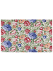 Beliani Geflochtener Teppich FARWAN in Bunt/Grün/Rot - (W) 140 x (L) 200 cm