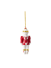 Villeroy & Boch 6er Set Ornamente Nussknacker 2026 Christmas Classics in Weiß-Gold 11,4 cm