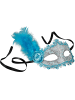 tectake Elegante Halbmaske in Einheitsgröße, blau