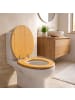 relaxdays Toilettendeckel in Natur - (B)37,5 x (T)43,5 cm