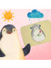 Mr. & Mrs. Panda Badteppich Chinchilla Blume ohne Spruch in Gelb Pastell