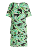 Betty Barclay Stufenkleid kurzarm in Green/Cream