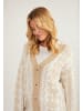 usha BLUE LABEL Damen Oversize Cardigan in Beige Creme