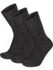 normani 3 Socken aus Cashmere und Merinowolle mit Komfortbund in Anthrazit
