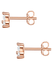 Glanzstücke München Ohrstecker Sterling Silber Zirkonia in roségold