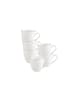Villeroy & Boch 6er Set Mokka-/Espressotassen Anmut Platinum No.1 60 ml weiß in weiß