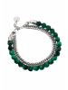 GT COLLECTION Armband Faceted-Bead in green