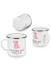 Mr. & Mrs. Panda Emaille Tasse Axolotl Niedlich mit Spruch in Weiß