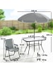 Outsunny Outdoor Essgruppe,119L x 68B x 70H cm,Grau