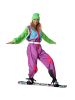 tectake Damenkostüm  Retro 80er 90er Ski Anzug  Bunter Retro-Look: Kultiger Overall in k