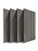 relaxdays 4 x Akustikpaneele in Dunkelgrau- (B)60 x (H)120 cm