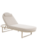 Beliani Gartenliege RONCOLO in Beige - (W) 128 x (H) 40 x (L) 70 cm
