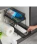 relaxdays Küchen Organizer in Silber - (B)19 x (H)32 x (T)35,5 cm