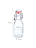 relaxdays 24 x Bügelflasche in Transparent - 100 ml