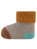 ewers 3er-Set Newborn Socken 3er Pack Drops in staubblau-ocker-dkl.beige mel.