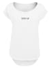 F4NT4STIC Long Cut T-Shirt AC/DC PWRUP Stickerei in weiß