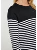 DreiMaster Women Sweater in Schwarz Weiss