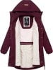 ragwear Wintermantel Jannisa in Wine Red