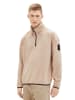 TOM TAILOR Denim Pullover FLEECE SWEAT in Beige