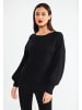 faina Damen Strickpullover in schwarz