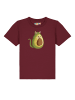 wat? Apparel T-Shirt Avocato in Weinrot