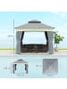 Outsunny Pavillon 306L x 306B x 269H cm Dunkelgrau