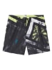 John Devin Badeshorts in schwarz-lime