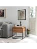 home24 home24 Beistelltisch aus Metall und Massivholz in Braun - 47 x 47 x 51 cm in Eiche