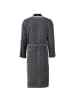 Cawö Cawö Bademäntel Herren Kimono 4839 silber-schwarz - 79 in silber-schwarz - 79